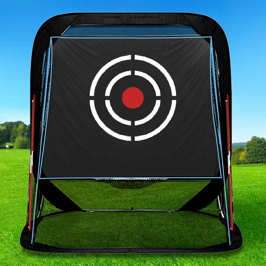 Golf Hitting Practice Nets for Backyard Driving Heavy Duty Men Real Indoor Golf Balls Hitting Pitching Driving Nets for Indoor Outdoor Garage Use Golfing Swing Training Impact Cages with Frame and Net