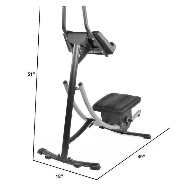 Ab Machine Coaster Abdominal Crunch Trainer for Home Gym Core Workout Equipment